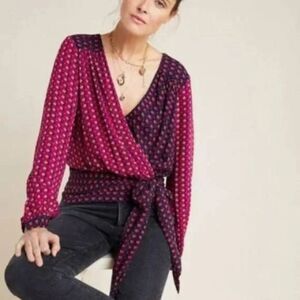 NWT Anthropologie Lisa Puff-Sleeved Blouse | 12